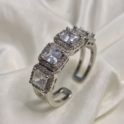 Crystal Charm Ring