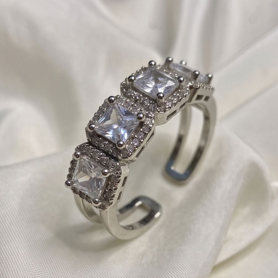 Crystal Charm Ring