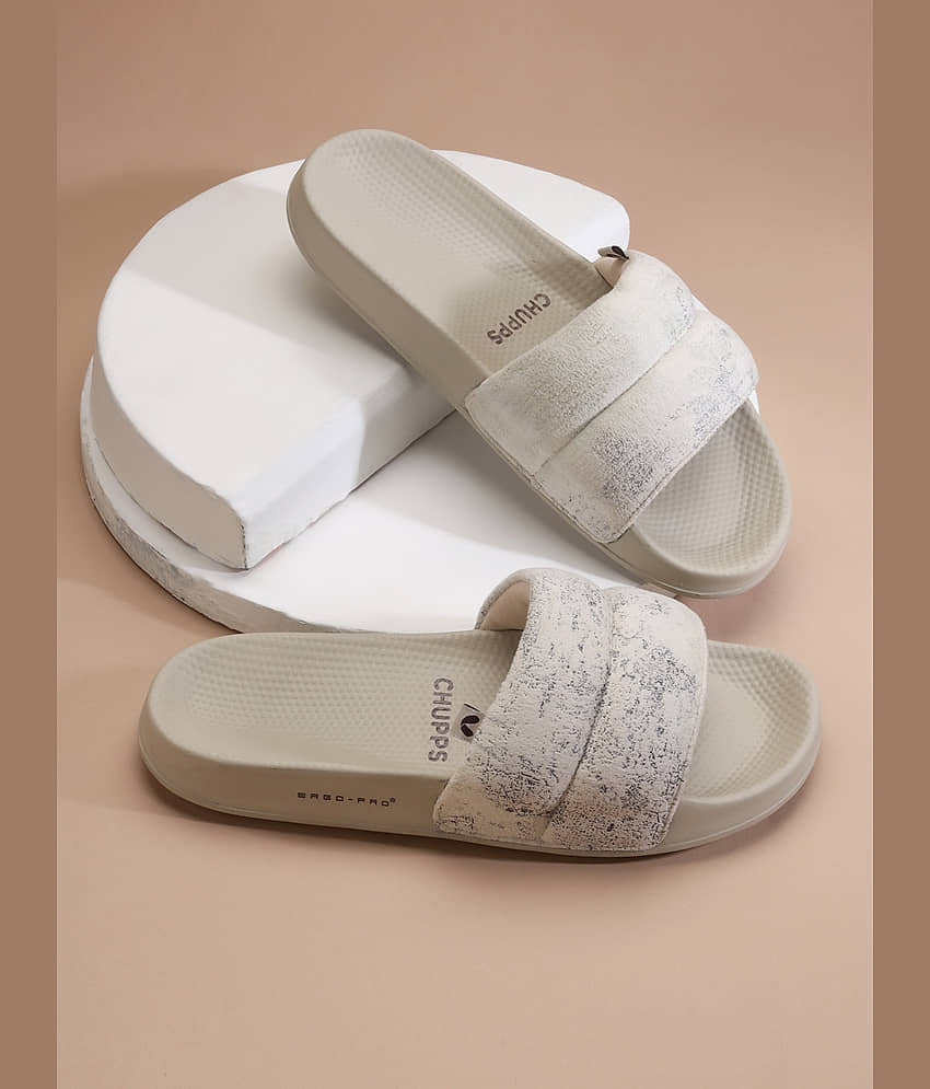 CHUPPS Beige Women's Slide Flip Flop