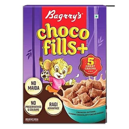 Bagrry's Choco Fills Plus - Multigrain Cereal, No Maida, 250 g Carton Bagrry's Choco Fills Plus - Multigrain Cereal, No Maida, 250 g Carton