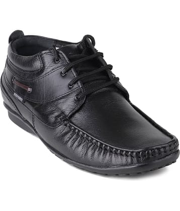 Red Chief Black Men's Derby Formal Shoes