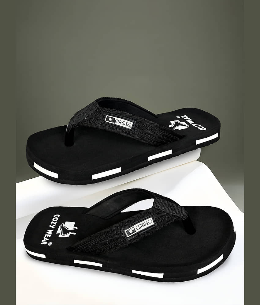 Cozy Wear Black Men's Daily Slipper
