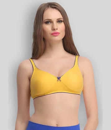 Clovia Yellow Cotton Bra