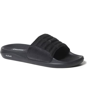 CHUPPS Black Men's Slide Flip Flop