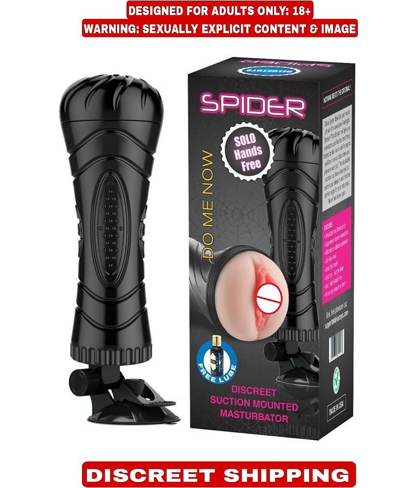 KAMAHOUSE SOLO HAND FREE SPIDER Masturbator MASTURBATOR SOFT&REAL PUSSY FOR MEN + FREE AQUA MOI LUBRICANT