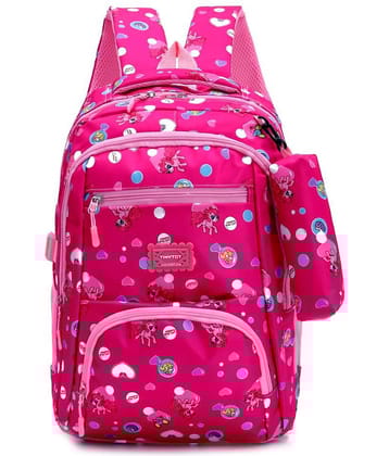 Tinytot 30 Ltrs Pink School Bag for Boys & Girls