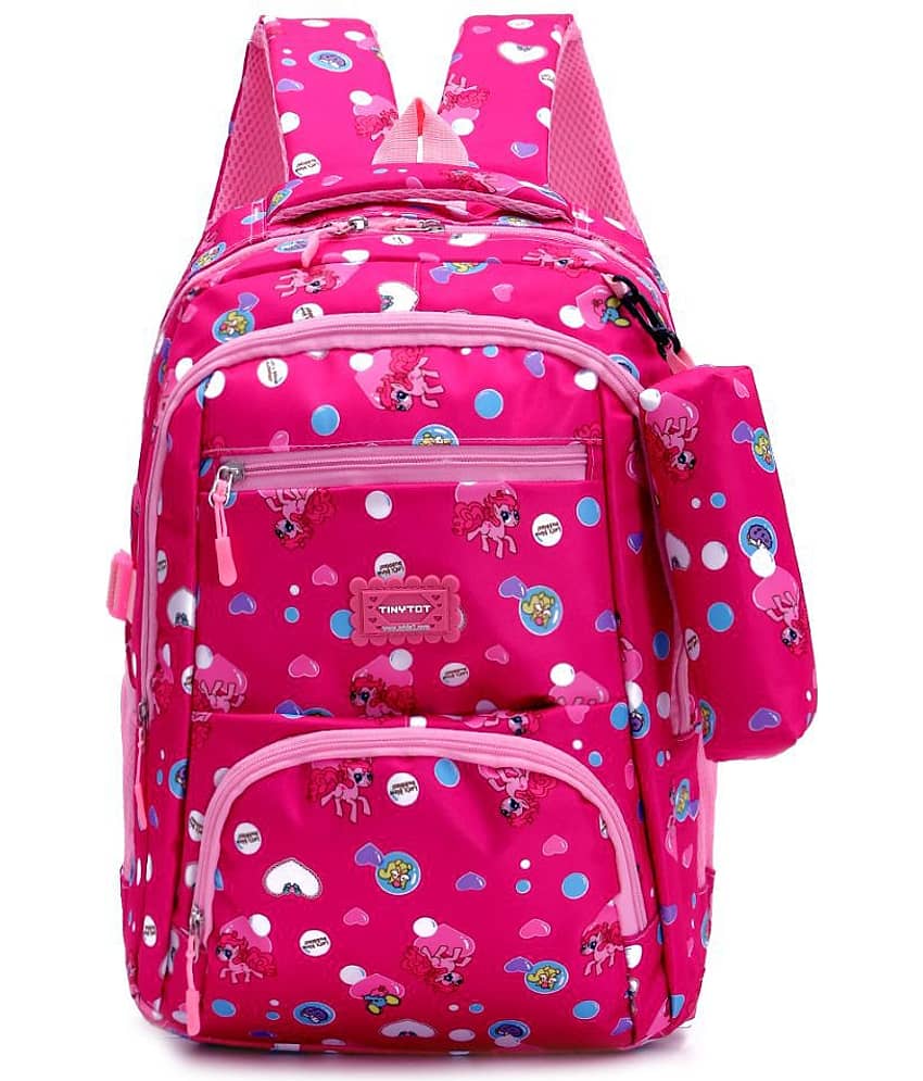 Tinytot 30 Ltrs Pink School Bag for Boys & Girls