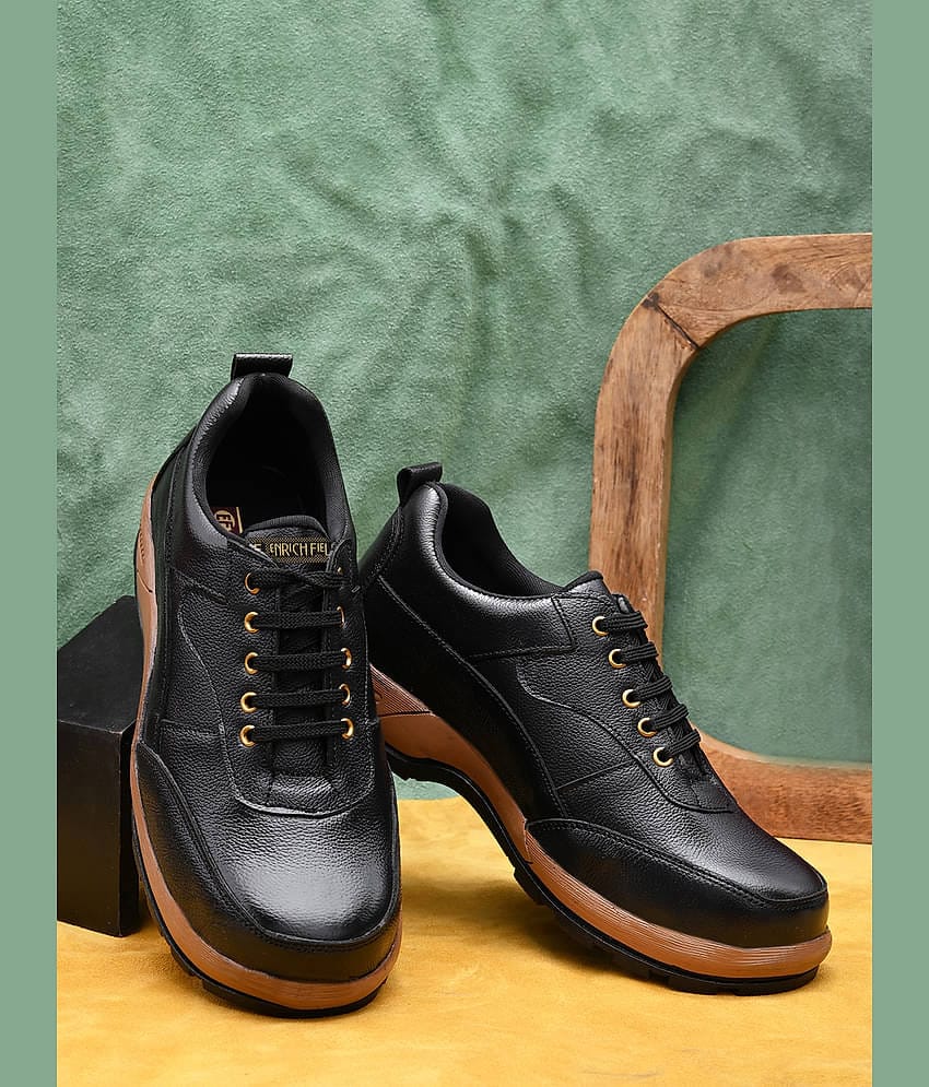 Enrich Field Mid Ankle Black Safety Shoes