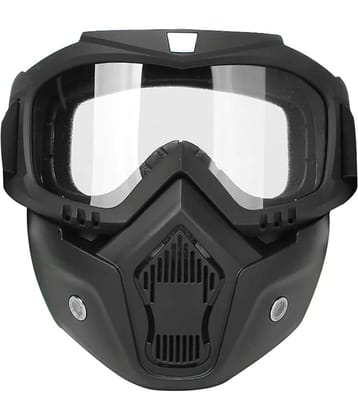 THRIFTKART Dust Protected White Riding Goggles ( Pack of 1 )