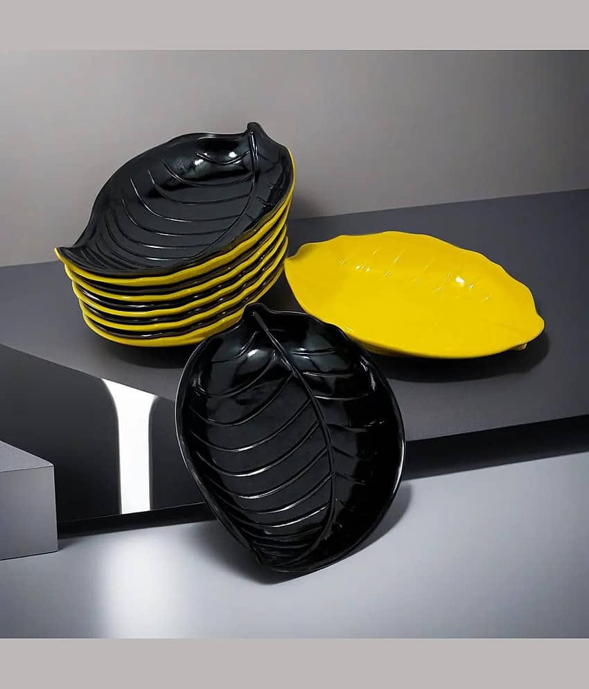 kitchrox 12 Pcs Melamine Multi Color Platter