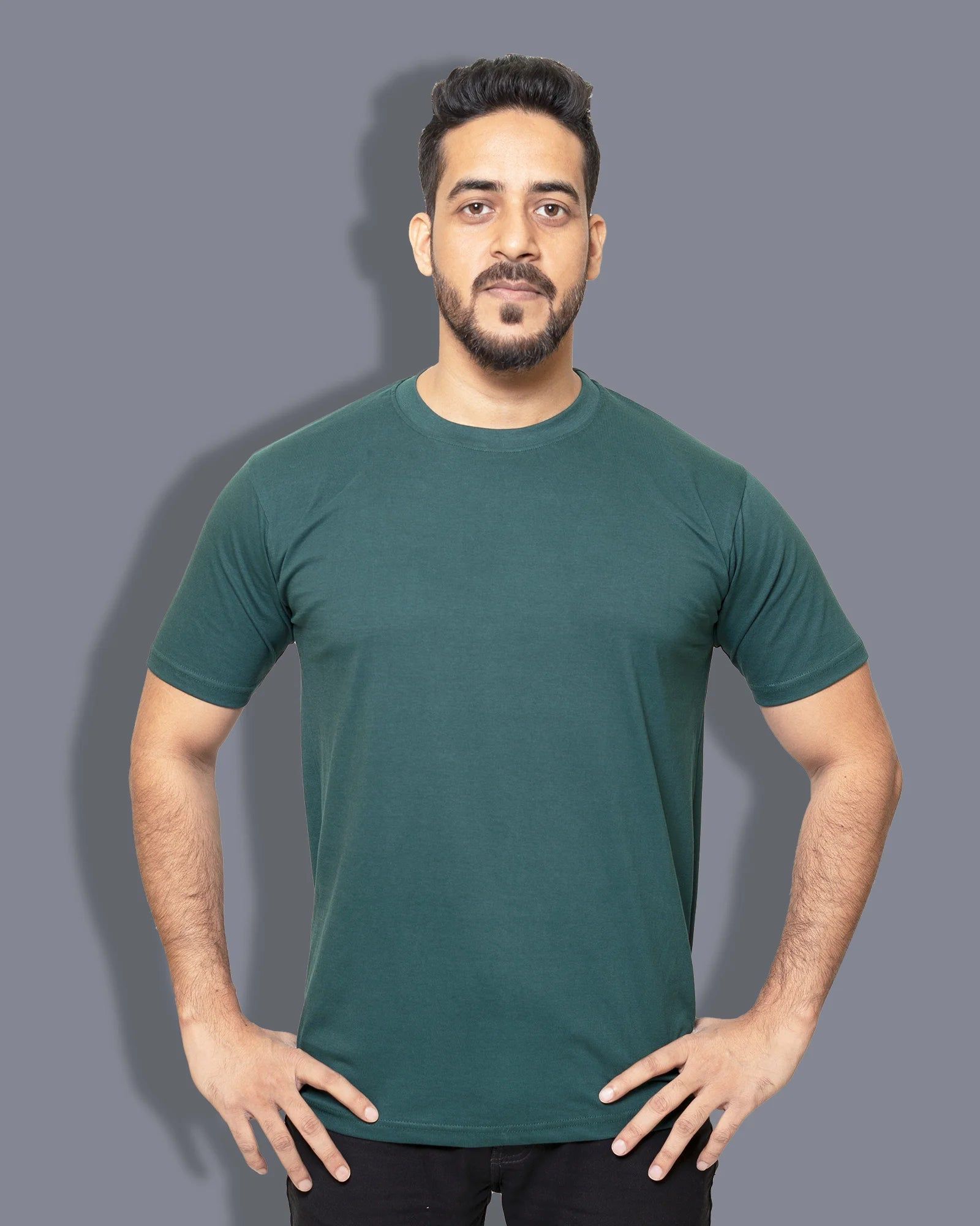 Bottle green Solid-Bottle green / X-small
