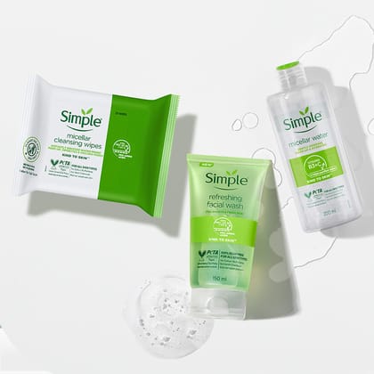 Double Cleansing Set & Micellar Wipes (200ml + 150ml + 25 wipes)