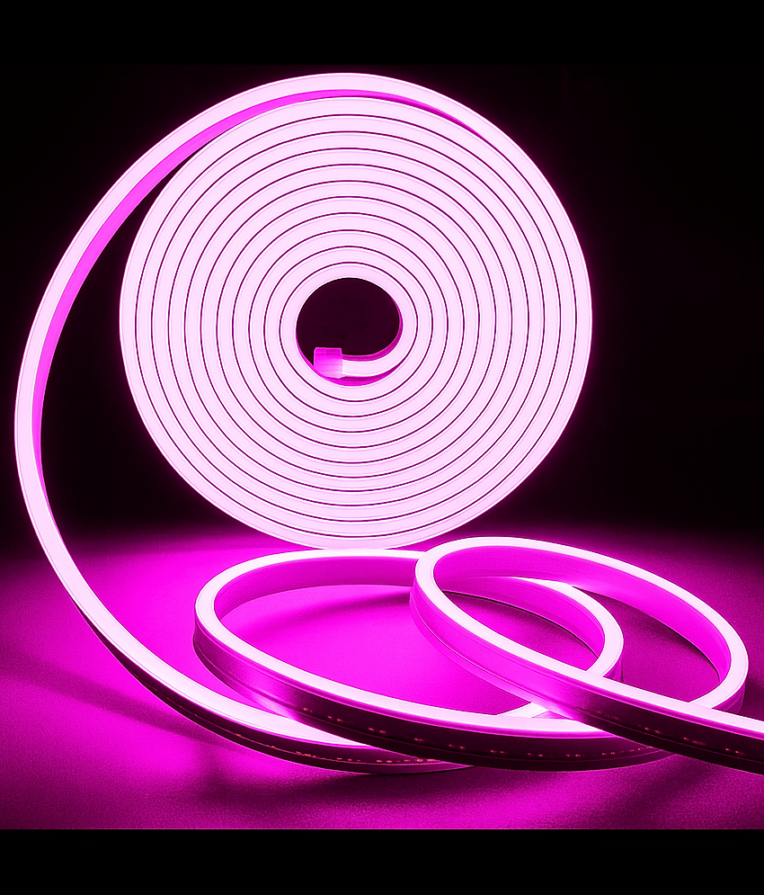 SPARKWORLD Pink 5M Neon Light ( Pack of 1 )