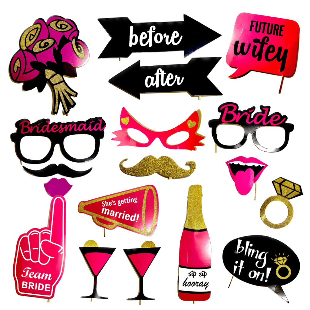 Wanna Party Bride To Be Props & Banner For Bachelorette Party - Bride To Be Photo Booth Props - Party and Festive Needs | Buy online on ZillyBuy
