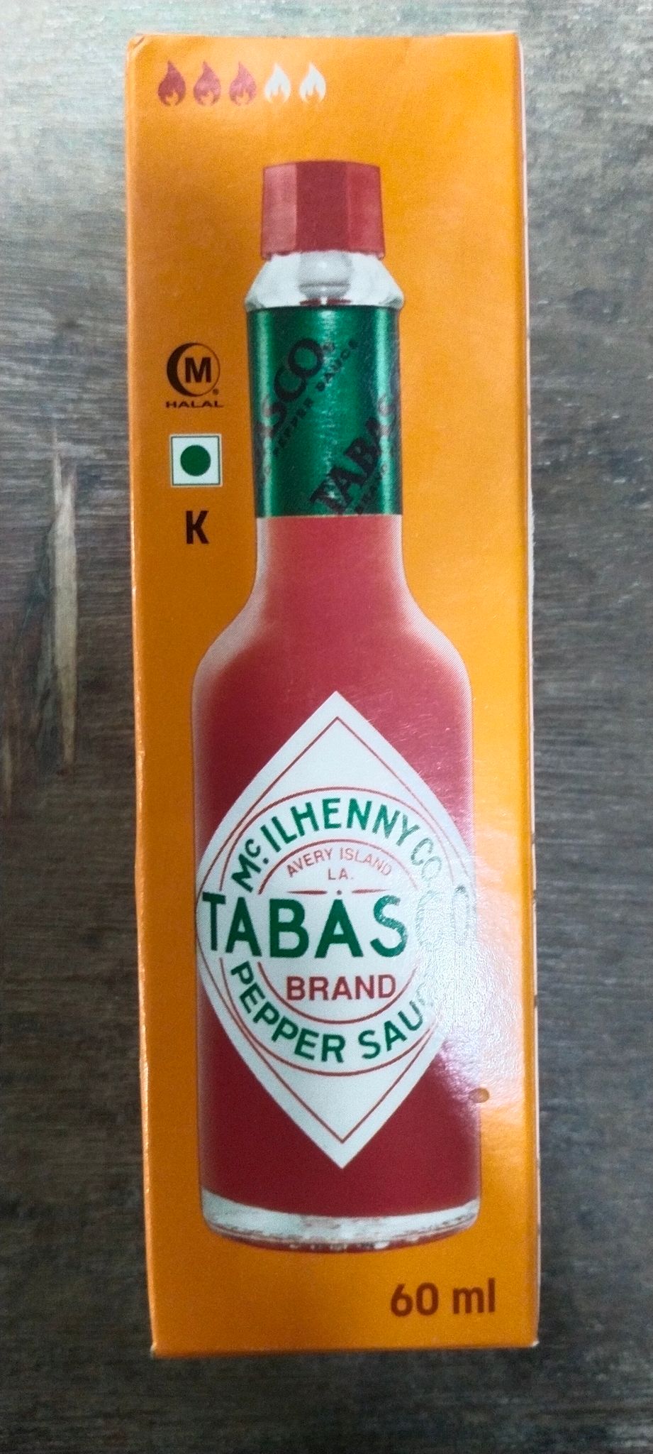 Tabasco pepper sauce