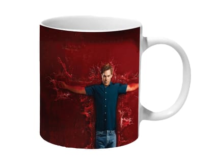 Multicolor Dexter Bloody Splash Ceramic Mug