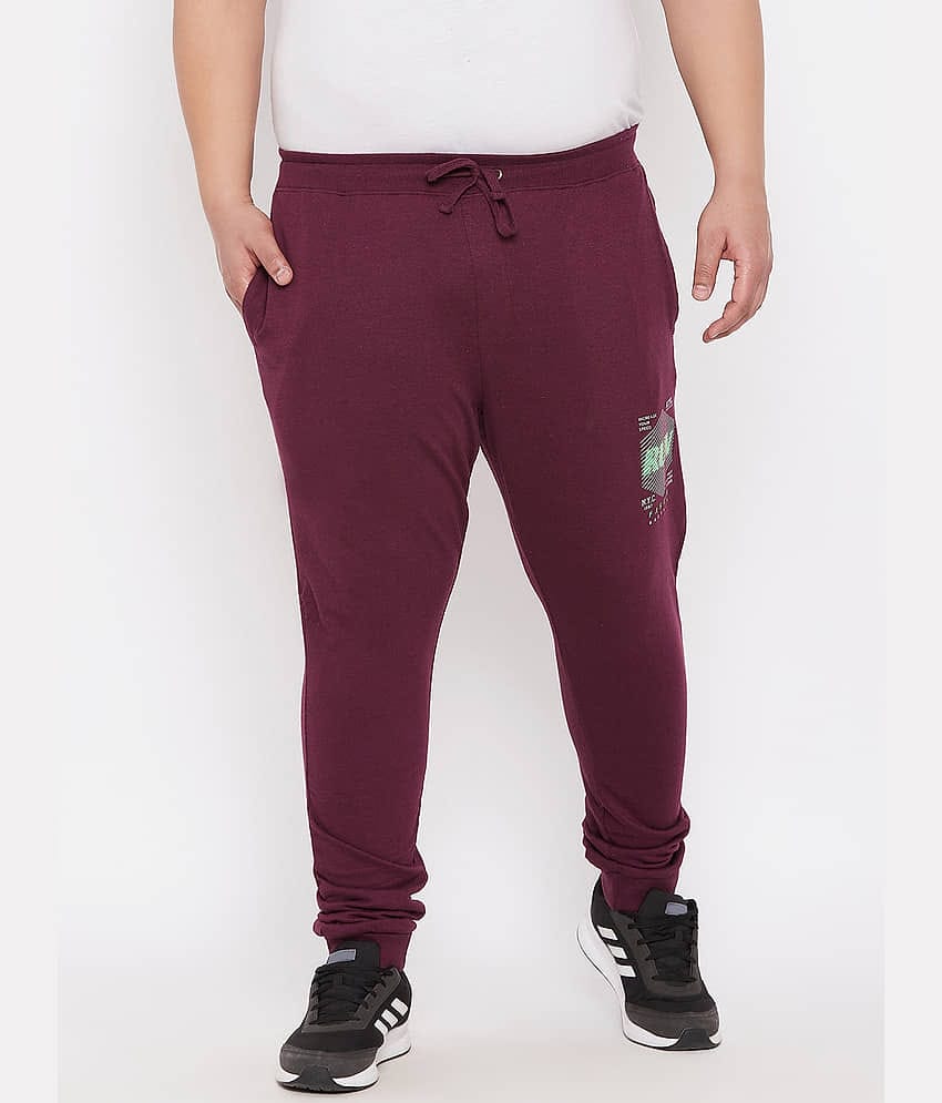 Ardeur - Maroon Cotton Blend Men's Joggers ( Pack of 1 )