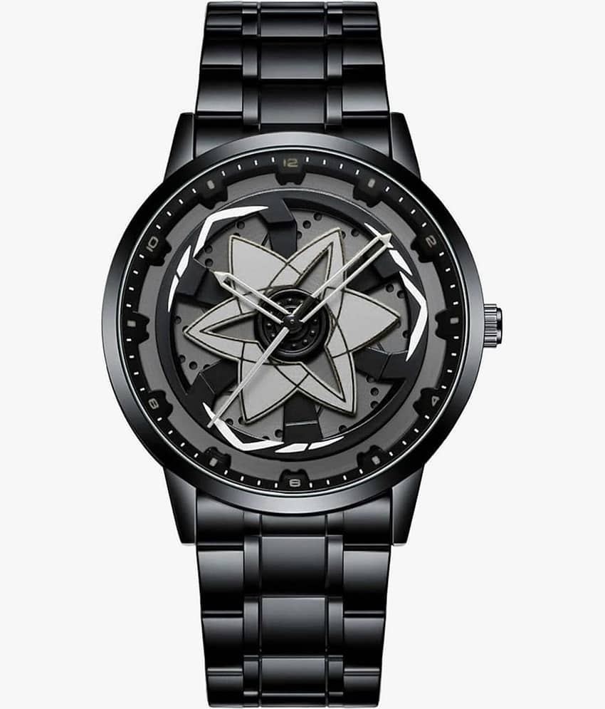 MIVAAN Black Stainless Steel Analog Men's Watch