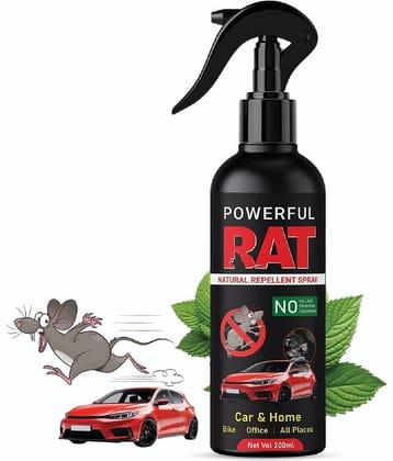 Rat Repellent Spray for Cars, No Entry Rat Repellent Car Spray for Cars Highly Effective Easy to Use, Odour Free Rodent Repellent Spry for Cars, Bike, Home, Office
