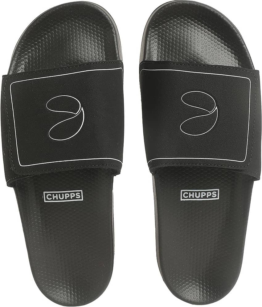 CHUPPS Black Men's Slide Flip Flop