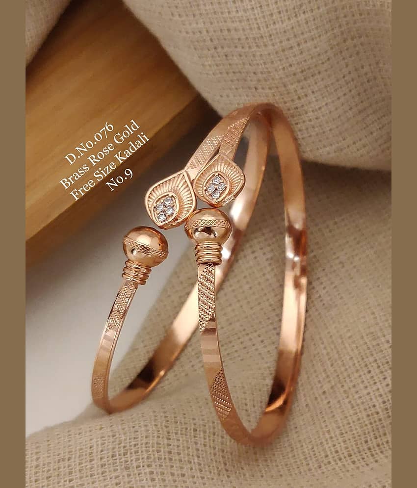 Shivay Fashion Rose Gold Bangle Set ( Pack of 1 )