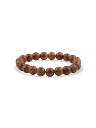 Grey Jasper Beads Unisex Bracelet For Serenity