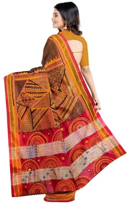 Hand Embroidered Lambani Ilkal Cotton Silk Saree
