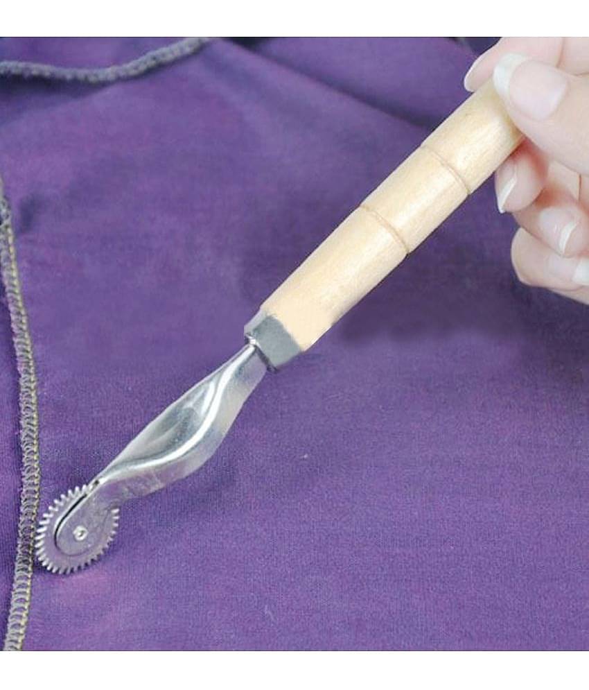 Shree Shyam™ Tracing Wheel Wood Handle Sewing Accessories (Pack of 2)