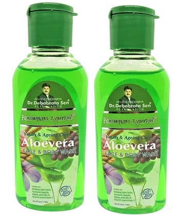 Parampara Ayurved Aloevera Body & Face Wash 100 mL Pack of 2
