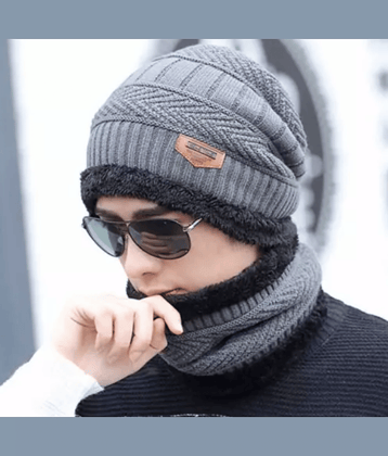 Infispace Black Cotton Men's Cap ( Pack of 1 )