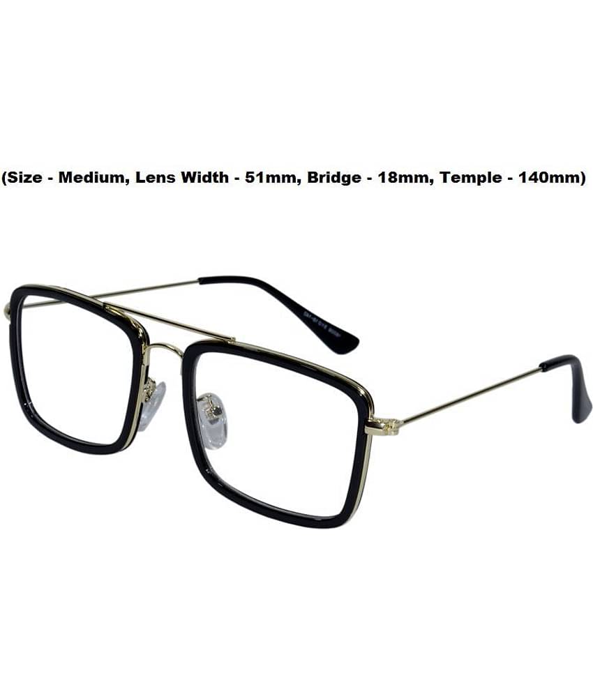 Peter Jones Black Square Spectacle Frame l16006b