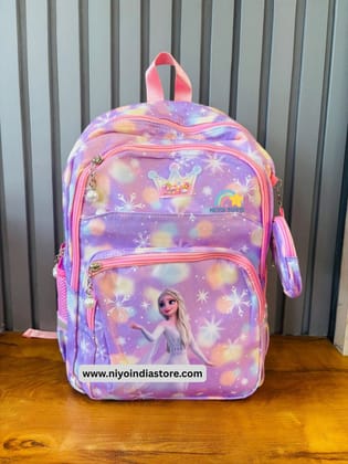 NIYO TOYS Frozen School Backpack for Kids-Purple