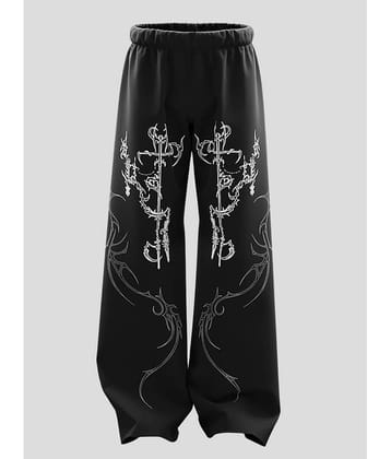 Glito Black Cotton Men's Joggers ( Pack of 1 )