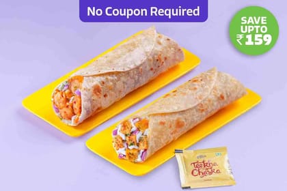 1+1 Classic Wraps at 99 each (Veg) (Serves 2) 1+1 Classic Wraps at 99 each (Veg) (Serves 2)