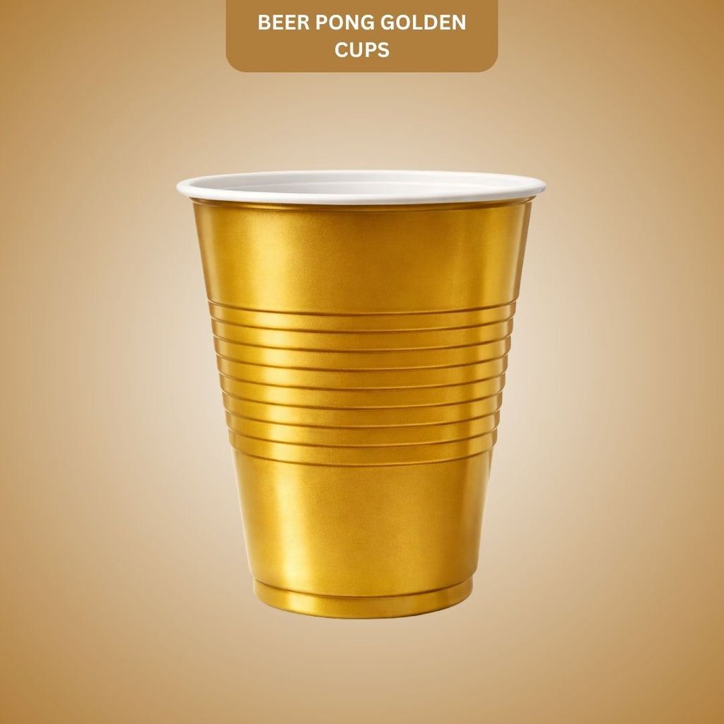 Beer Pong Cups Golden - 20PC - Party and Festive Needs | Buy online on ZillyBuy
