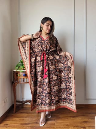 Hand Block printed KAFTAN 100% Pure cotton B