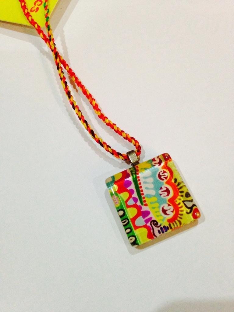 Fresco Square Glass Pendant