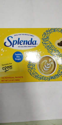 SPlend No calorie swee Net wt 3.5 oz (100g) 