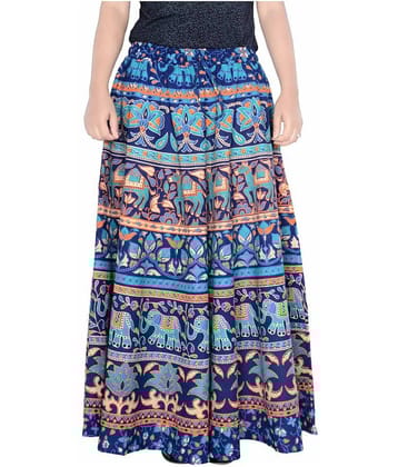 Sttoffa Cotton Wrap Skirt - Turquoise