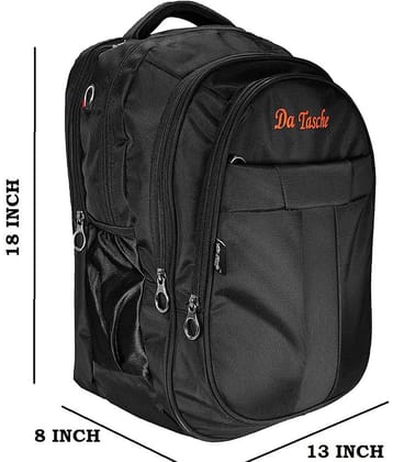 Da Tasche 35 Ltrs Black Polyester College Bag