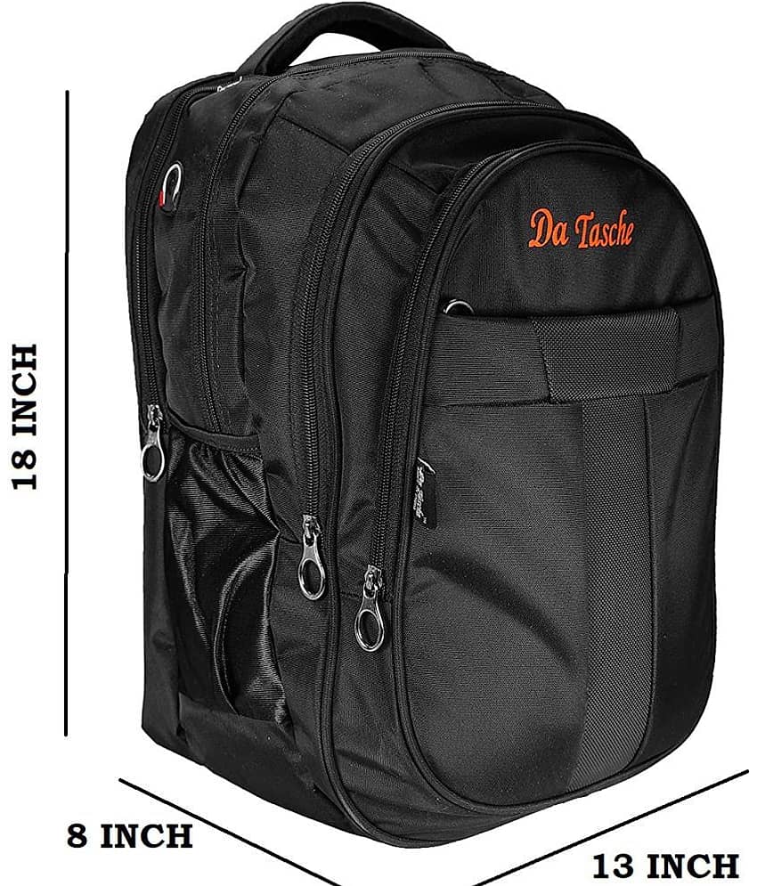 Da Tasche 35 Ltrs Black Polyester College Bag