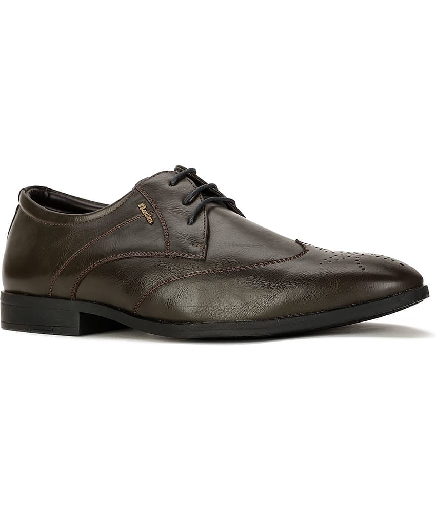 Bata Brown Men's Derby Formal Shoes