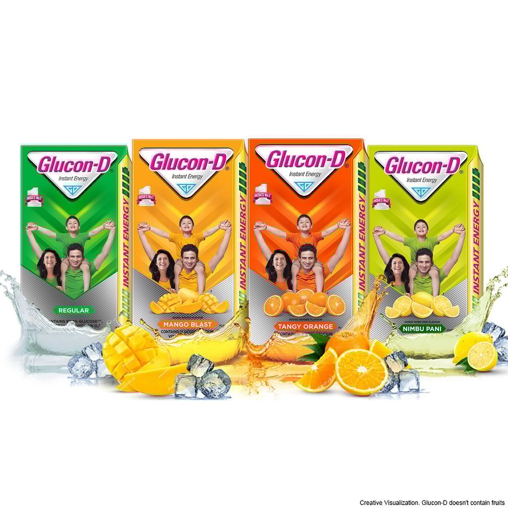 Glucon-D Tangy Orange Glucose Powder(75g + 50g Extra)| For Tasty Orange Flavoured Glucose Drink| Provides Instant Energy| Vitamin C Supports Immunity| Contains Calcium for Bone