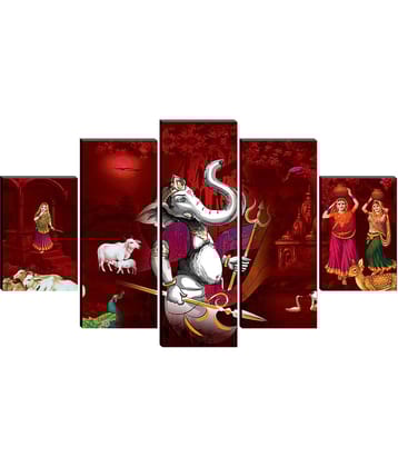 Saf Lord Ganesh Ji Religious Wall Hanging Framed Painting