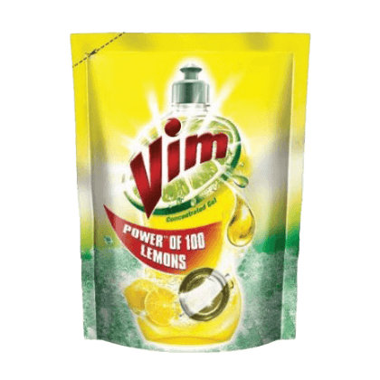 Vim Dishwash Gel Liquid Lemon 1Ltr