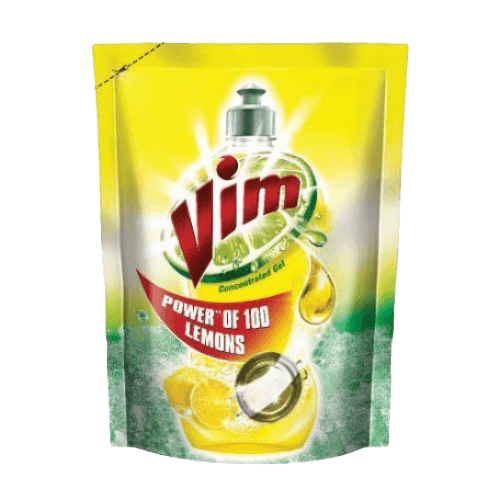 Vim Dishwash Gel Liquid Lemon 1Ltr