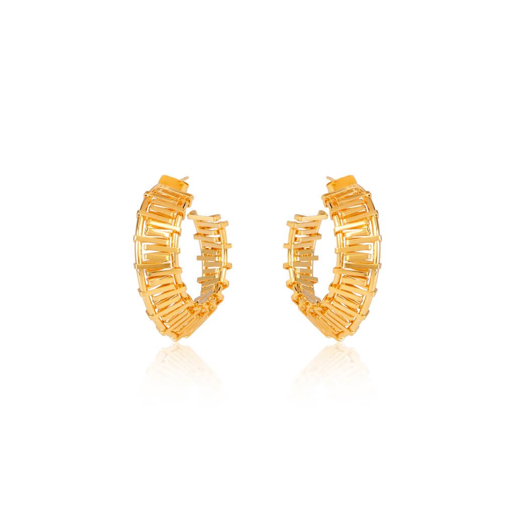 Skycraper Bold 18K Gold Plated Hoops