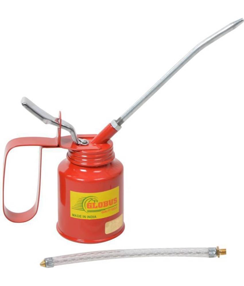 GLOBUS STEEL LUBRICANT OIL CAN 1/4 PINT WITH FIX AND FLEXIBLE SPOUT