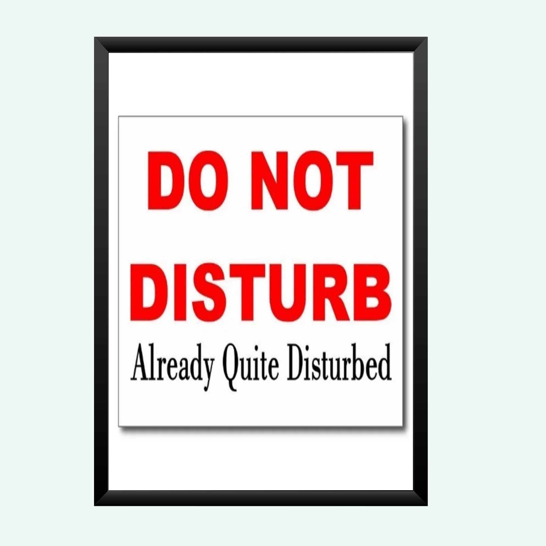 NOKKES Do Not Disturb Wall Photo Frame For India Love And Wall Decoration Wall Photo Frame Size 8X12 Inch_8