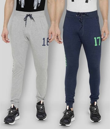 Ardeur - Multicolor Cotton Blend Men's Joggers ( Pack of 2 )